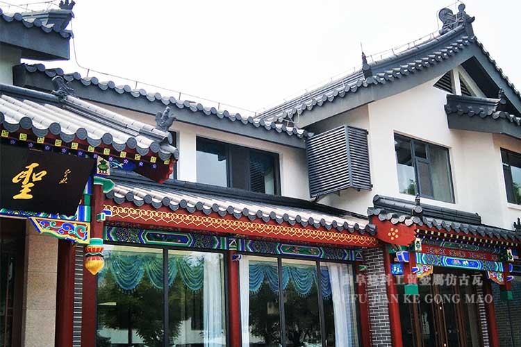 曲阜圣賢居屋面改造